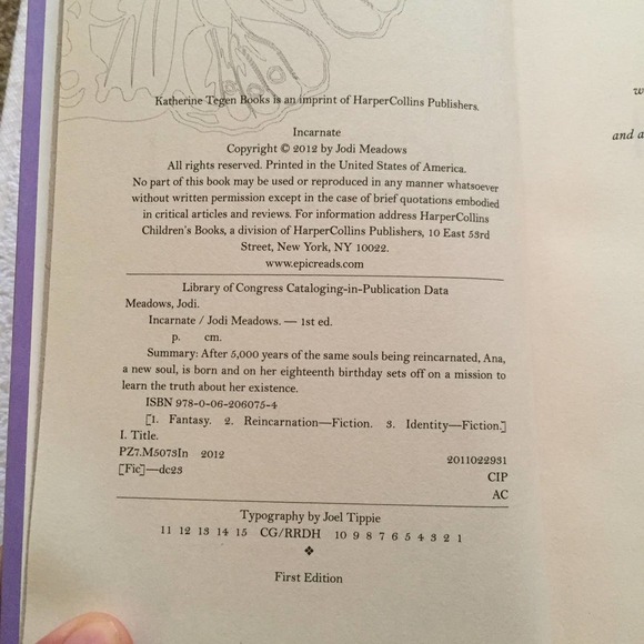 Incarnate - Hardcover Book - Picture 2 of 7